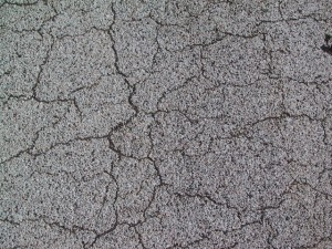 Defective mineral faced cap sheet Defective mineral faced cap sheet