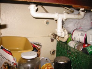 Drain not trapped