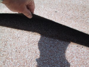 Unselaed roof seam